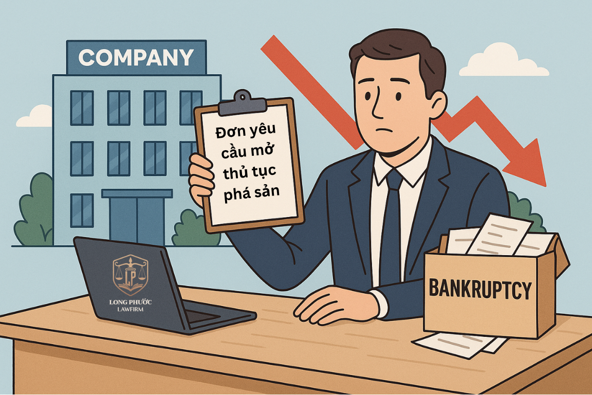 Hướng dẫn yêu cầu mở thủ tục phá sản doanh nghiệp, hợp tác xã